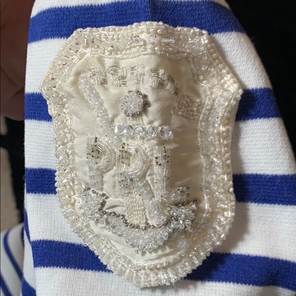 Purple Label Ralph Lauren Collection Striped Boatneck Mariner Sweater Medium - Picture 3 of 14